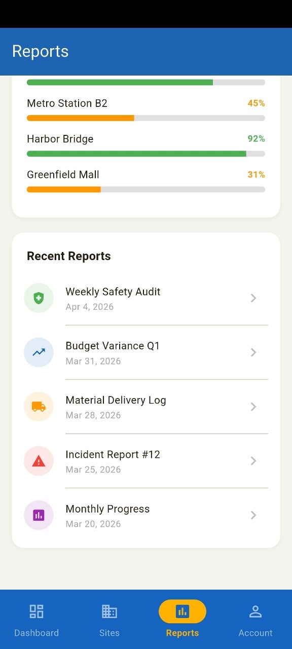 Account screen preview